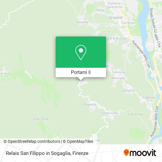 Mappa Relais San Filippo in Sogaglia