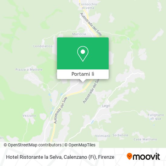 Mappa Hotel Ristorante la Selva, Calenzano (Fi)