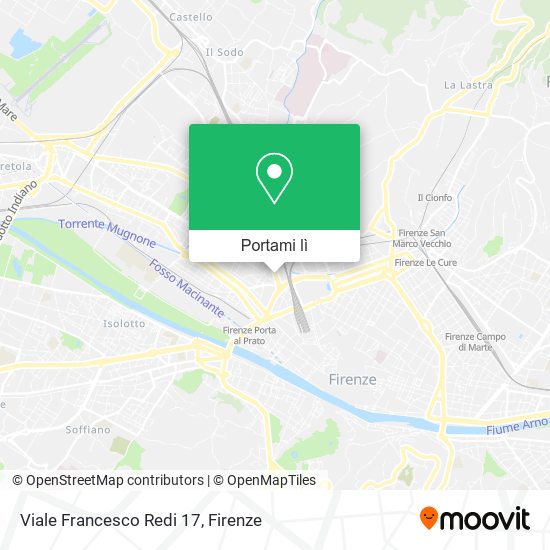 Mappa Viale Francesco Redi  17