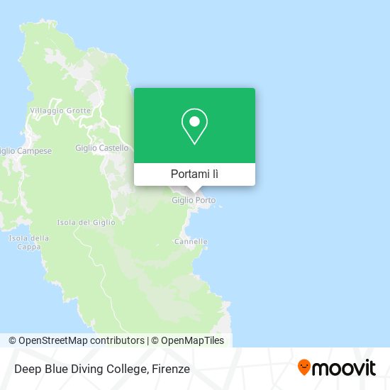 Mappa Deep Blue Diving College