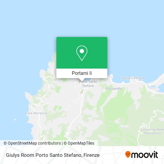 Mappa Giulys Room Porto Santo Stefano