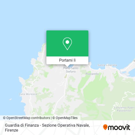 Mappa Guardia di Finanza - Sezione Operativa Navale