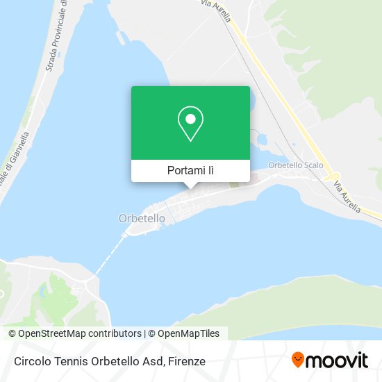 Mappa Circolo Tennis Orbetello Asd