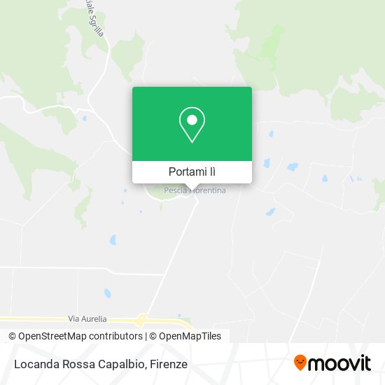 Mappa Locanda Rossa Capalbio