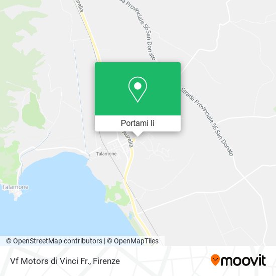 Mappa Vf Motors di Vinci Fr.