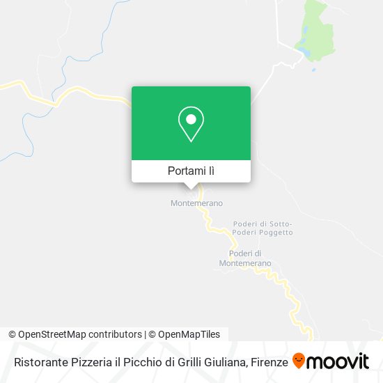 Mappa Ristorante Pizzeria il Picchio di Grilli Giuliana