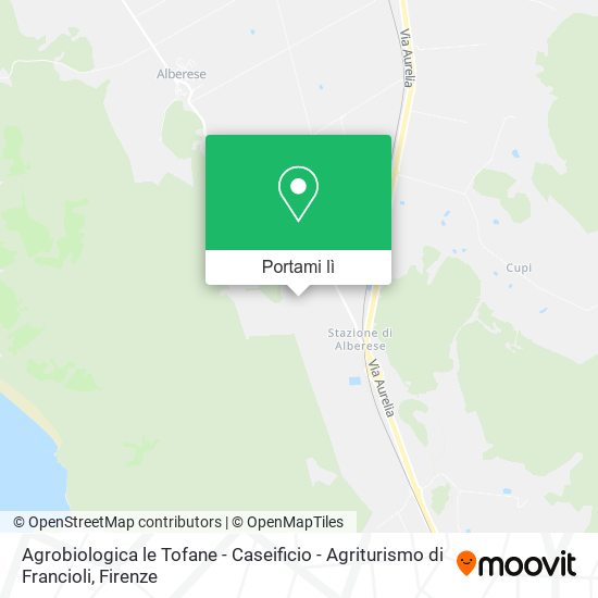 Mappa Agrobiologica le Tofane - Caseificio - Agriturismo di Francioli