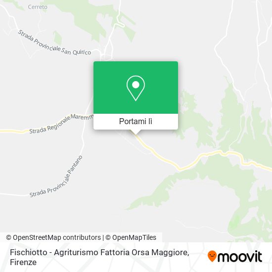 Mappa Fischiotto - Agriturismo Fattoria Orsa Maggiore