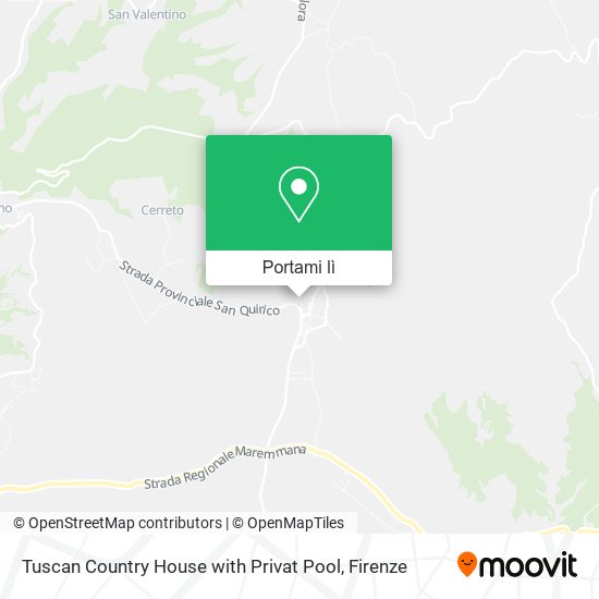 Mappa Tuscan Country House with Privat Pool