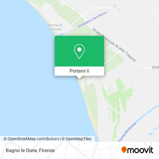 Mappa Bagno le Dune