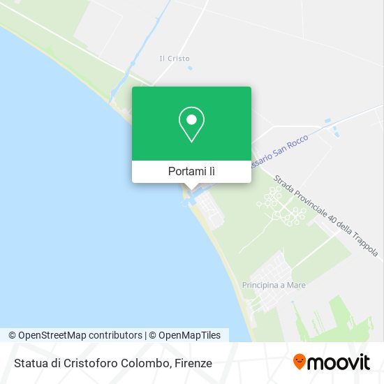 Mappa Statua di Cristoforo Colombo