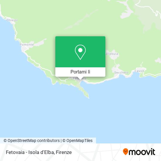 Mappa Fetovaia - Isola d'Elba