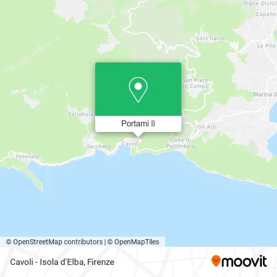 Mappa Cavoli - Isola d'Elba