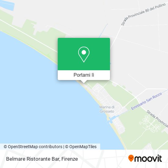 Mappa Belmare Ristorante Bar