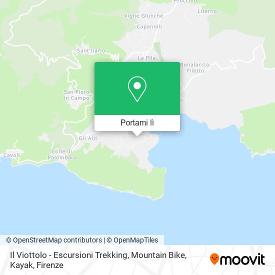 Mappa Il Viottolo - Escursioni Trekking, Mountain Bike, Kayak