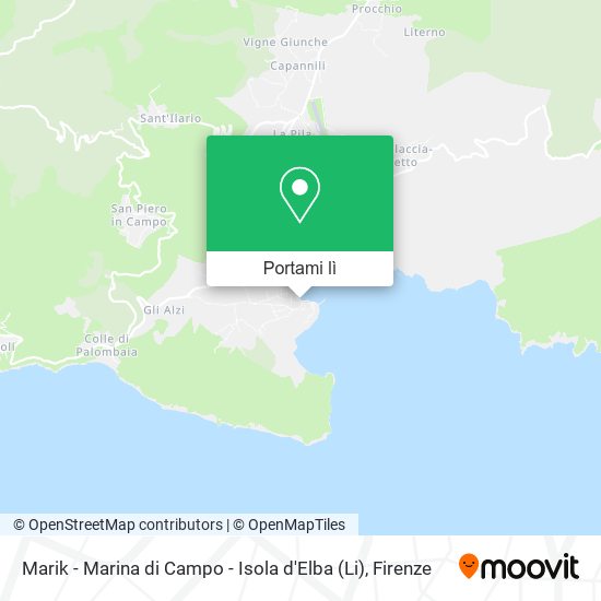 Mappa Marik - Marina di Campo - Isola d'Elba (Li)