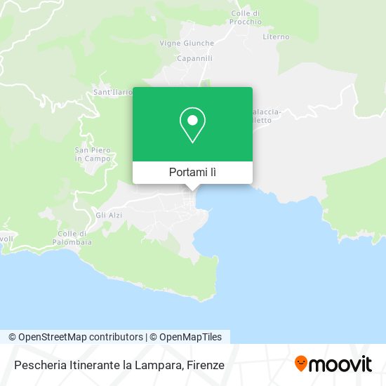Mappa Pescheria Itinerante la Lampara