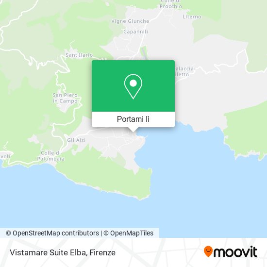 Mappa Vistamare Suite Elba