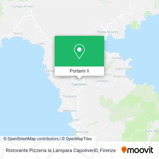 Mappa Ristorante Pizzeria la Lampara Capoliveri0