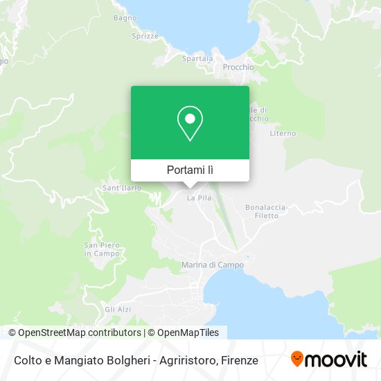 Mappa Colto e Mangiato Bolgheri - Agriristoro