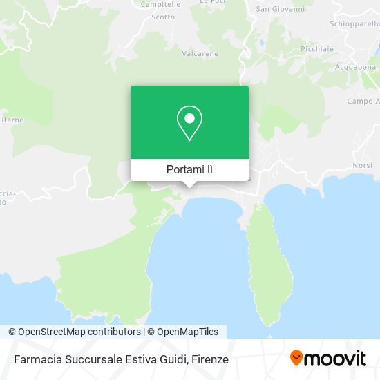 Mappa Farmacia Succursale Estiva Guidi