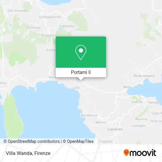 Mappa Villa Wanda