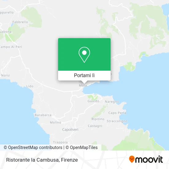 Mappa Ristorante la Cambusa