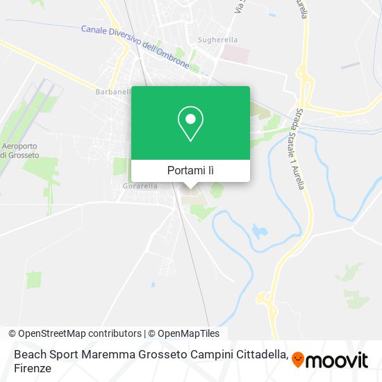 Mappa Beach Sport Maremma Grosseto Campini Cittadella