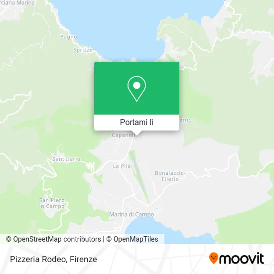 Mappa Pizzeria Rodeo