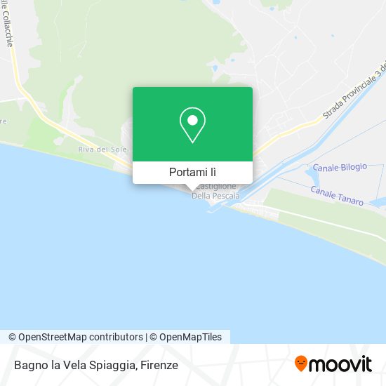 Mappa Bagno la Vela Spiaggia