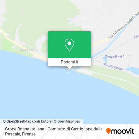 Mappa Croce Rossa Italiana - Comitato di Castiglione della Pescaia