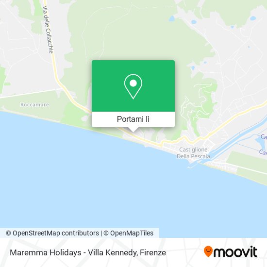Mappa Maremma Holidays - Villa Kennedy