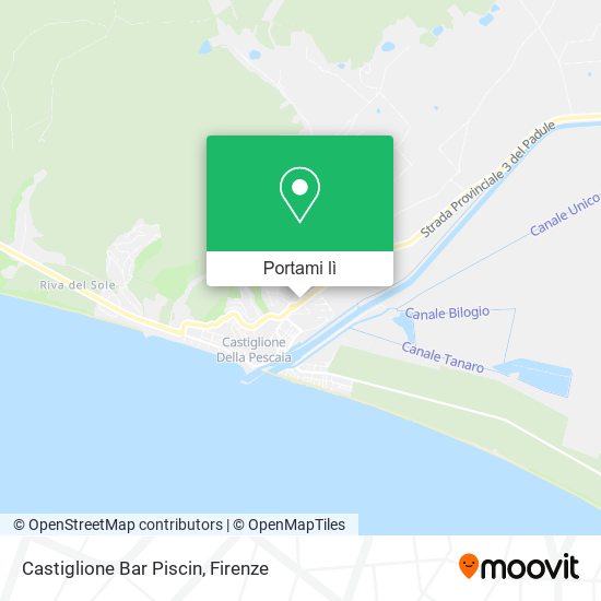 Mappa Castiglione Bar Piscin