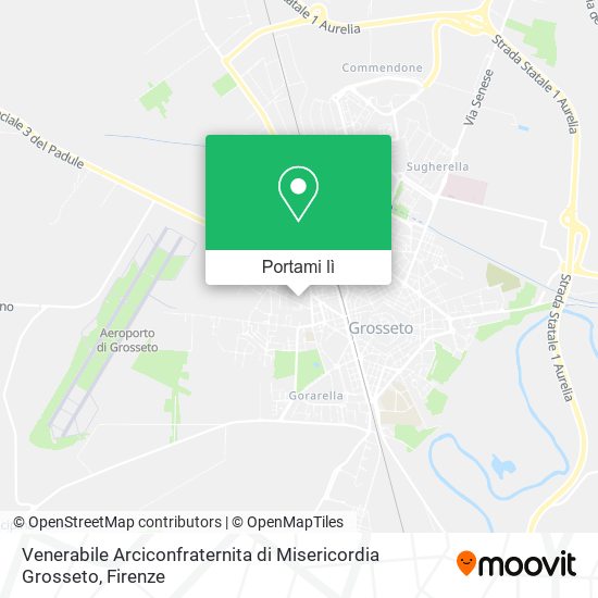 Mappa Venerabile Arciconfraternita di Misericordia Grosseto