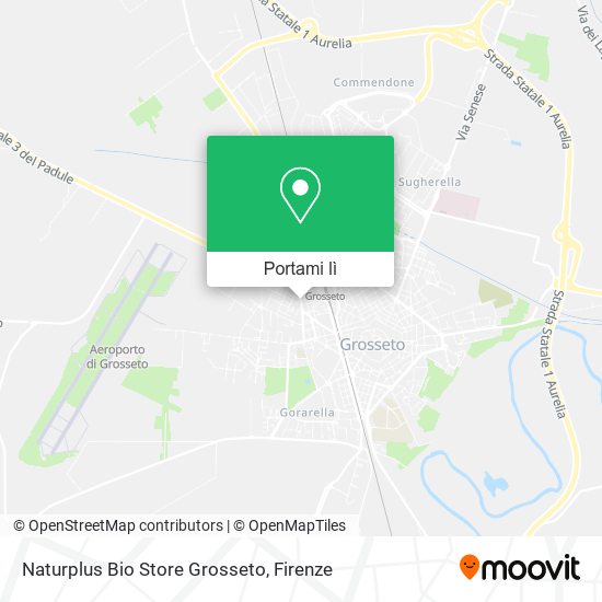 Mappa Naturplus Bio Store Grosseto
