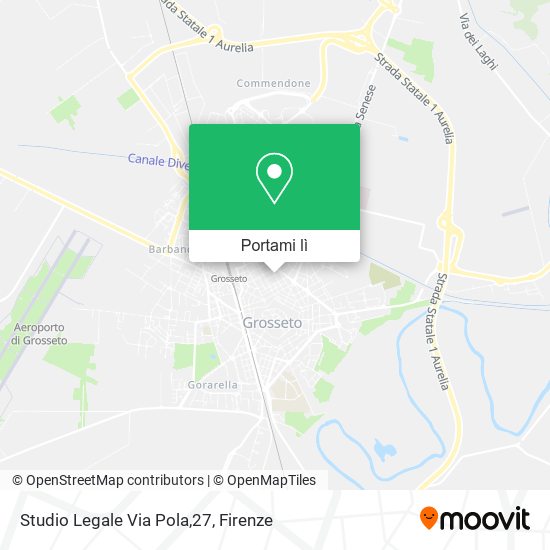 Mappa Studio Legale Via Pola,27