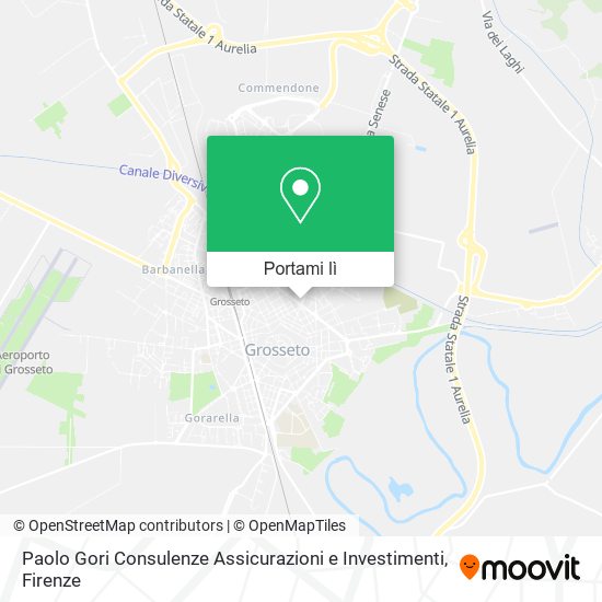 Mappa Paolo Gori Consulenze Assicurazioni e Investimenti