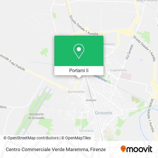 Mappa Centro Commerciale Verde Maremma
