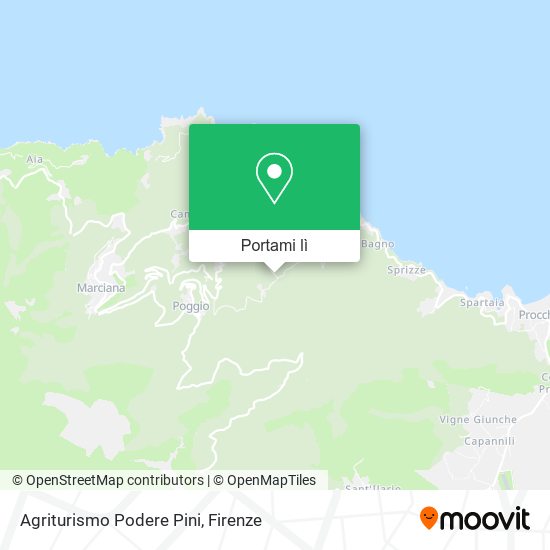 Mappa Agriturismo Podere Pini