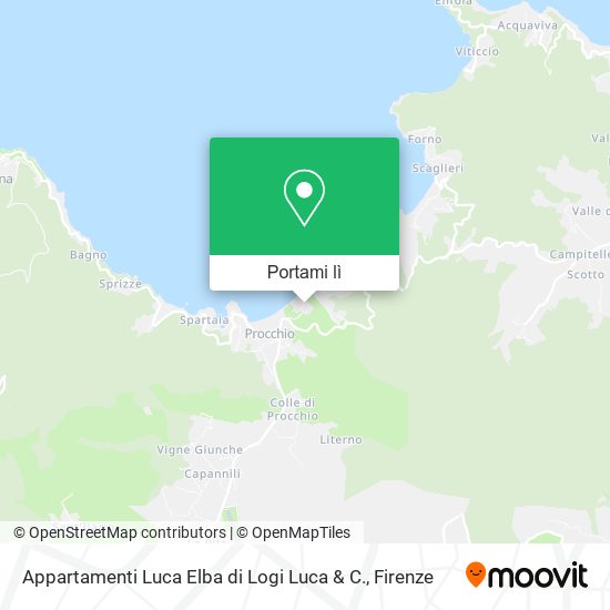 Mappa Appartamenti Luca Elba di Logi Luca & C.
