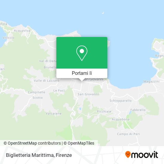 Mappa Biglietteria Marittima