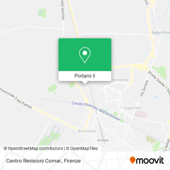 Mappa Centro Revisioni Comar.