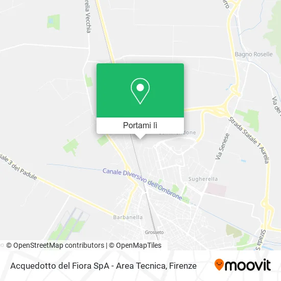Mappa Acquedotto del Fiora SpA - Area Tecnica