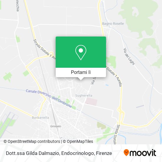 Mappa Dott.ssa Gilda Dalmazio, Endocrinologo