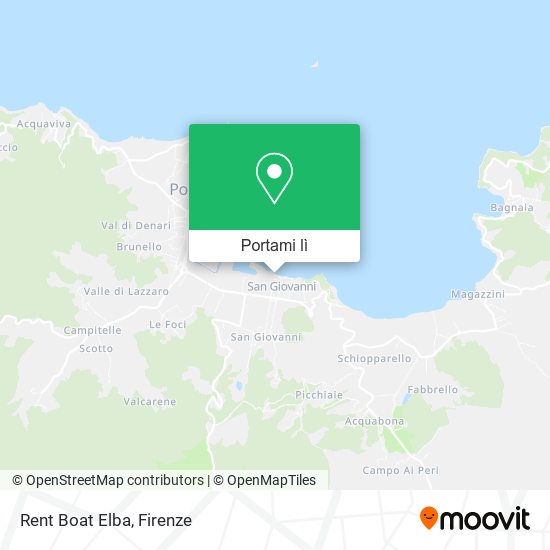 Mappa Rent Boat Elba