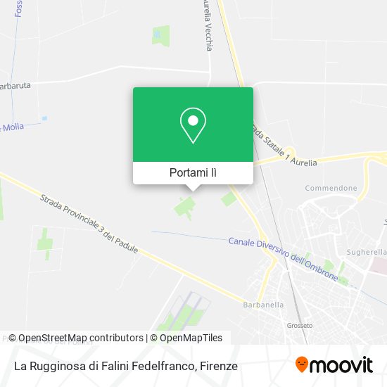 Mappa La Rugginosa di Falini Fedelfranco