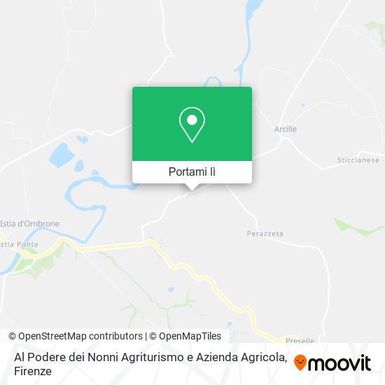 Mappa Al Podere dei Nonni Agriturismo e Azienda Agricola