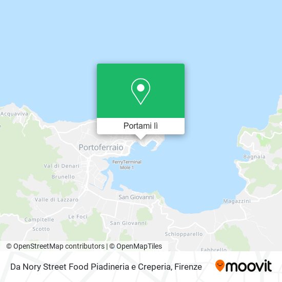 Mappa Da Nory Street Food Piadineria e Creperia