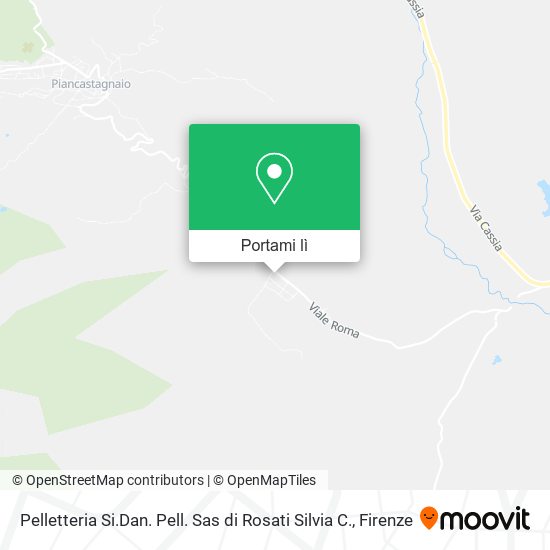 Mappa Pelletteria Si.Dan. Pell. Sas di Rosati Silvia C.