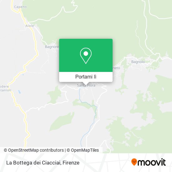 Mappa La Bottega dei Ciacciai